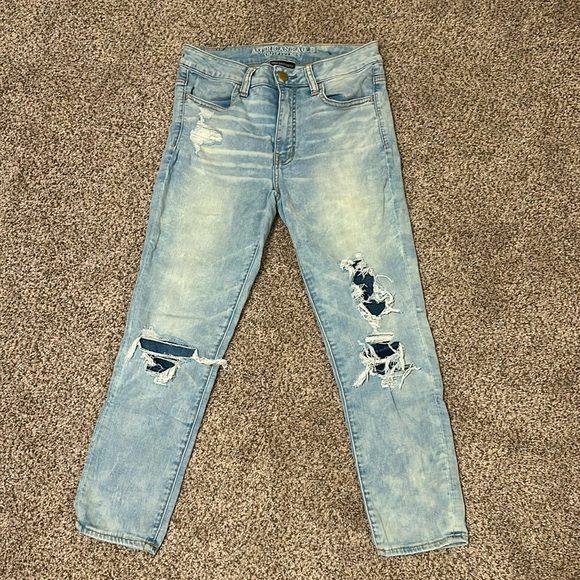 ✨AE 🦅 Distressed Skinny Crop✨ - Picture 4 of 6
